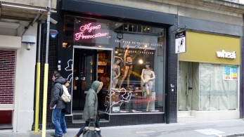 Agent Provocateur - just casually squeezed in between two cafes